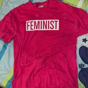 Pink Feminist T-shirt